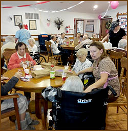 Residents Party at Cornerstone Living
